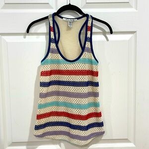 Crochet tank top blouse size medium